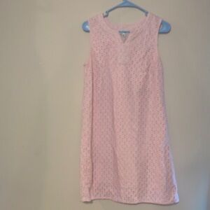 Kim Rogers Light Pink Eyelet Dress